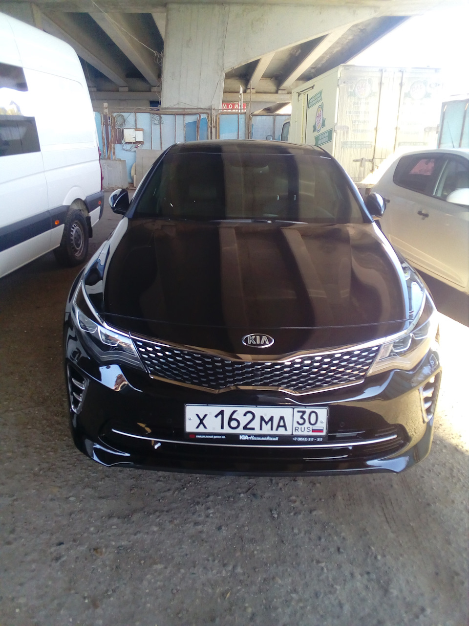 Первые царапины и отгоняю авто на керамику — KIA Optima (4G), 2 л, 2017  года | другое | DRIVE2