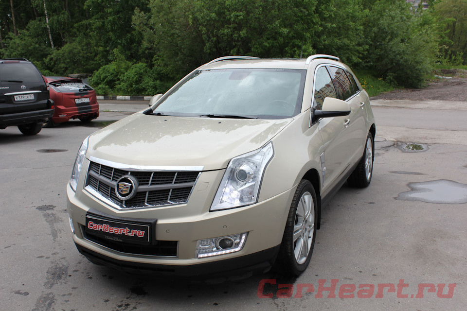 Cadillac SRX, замена штатных ламп дневных ходовых огней — CarHeart на ...