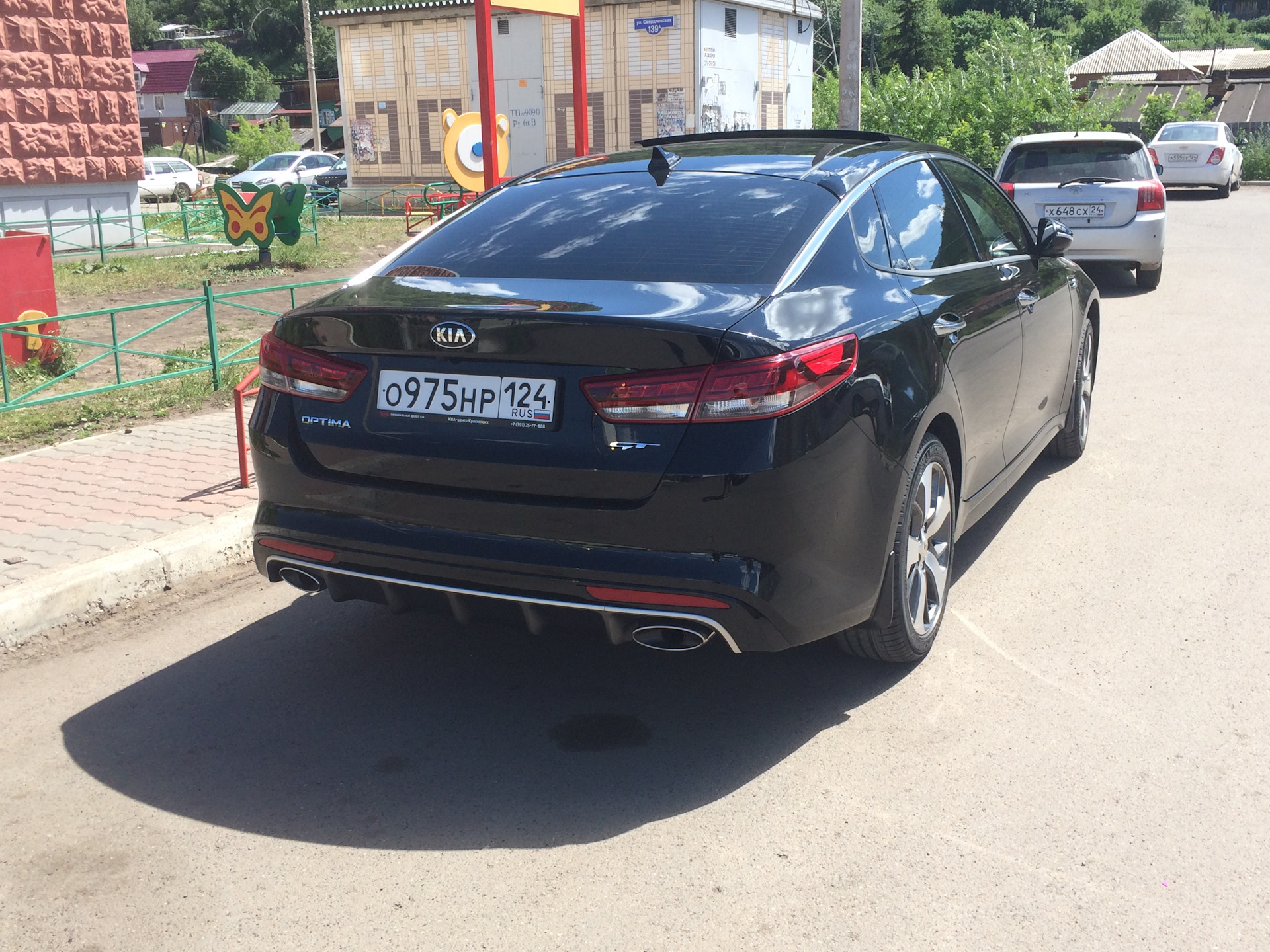 Kia Optima k5 черная антихром