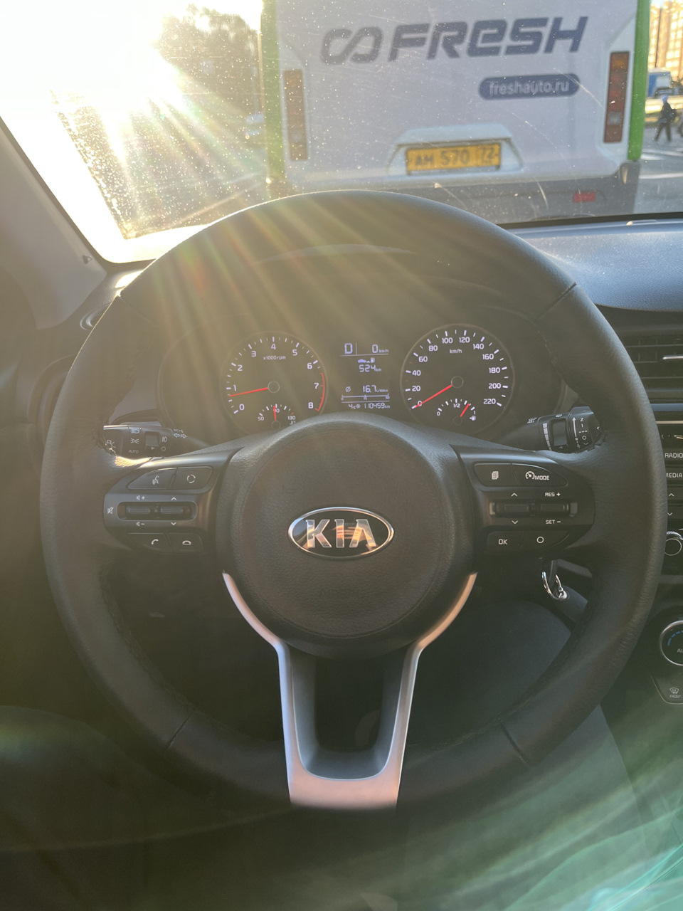 Перетянутый руль — KIA Rio (4G)
