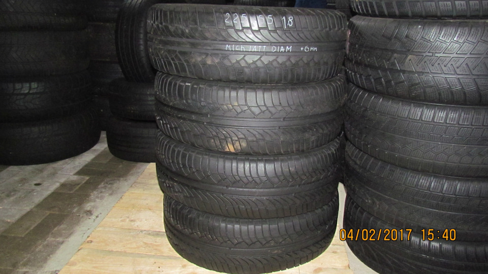 Шины летние б/у Michelin Diamaris 225/55/R18 - Tyres-Pskov н
