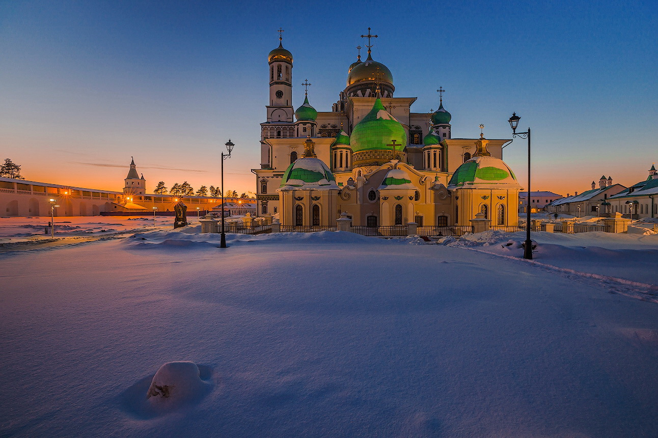 Новоиерусалимский монастырь Истра зима
