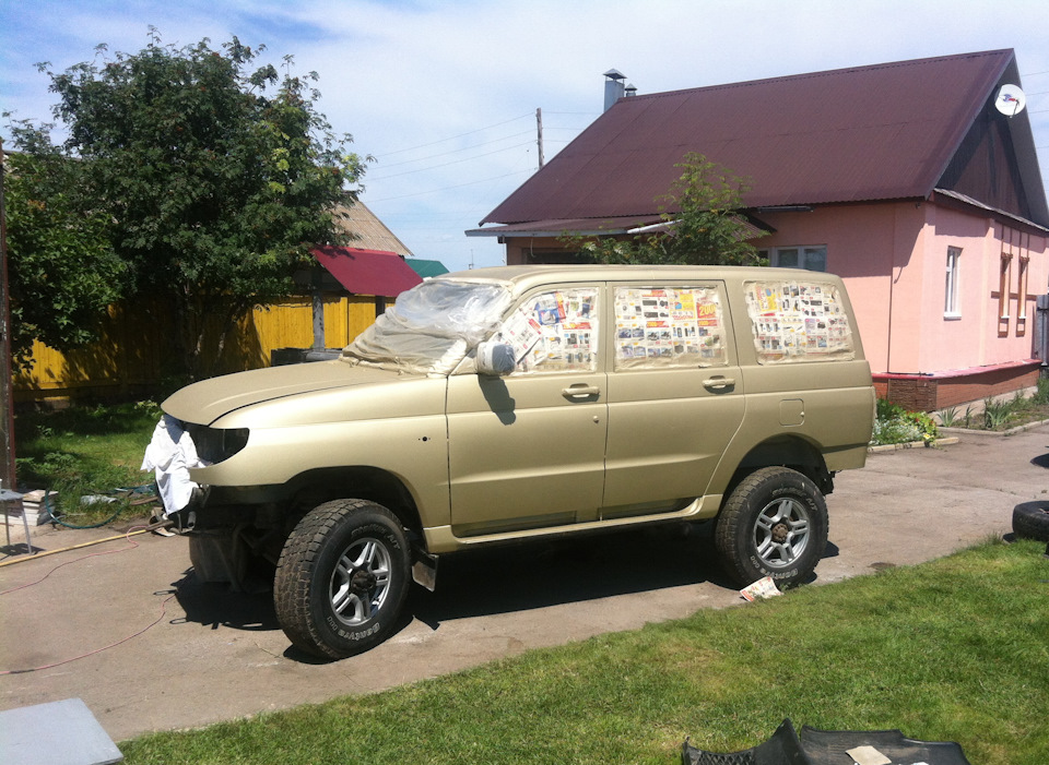 Молотковая покраска автомобиля