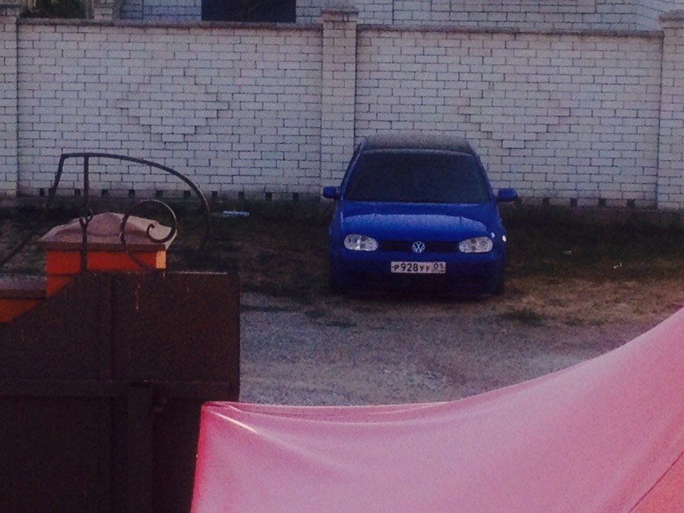 второй поворотник в фару и выхлоп наружу — Volkswagen Golf Mk4, 1,6 л ...