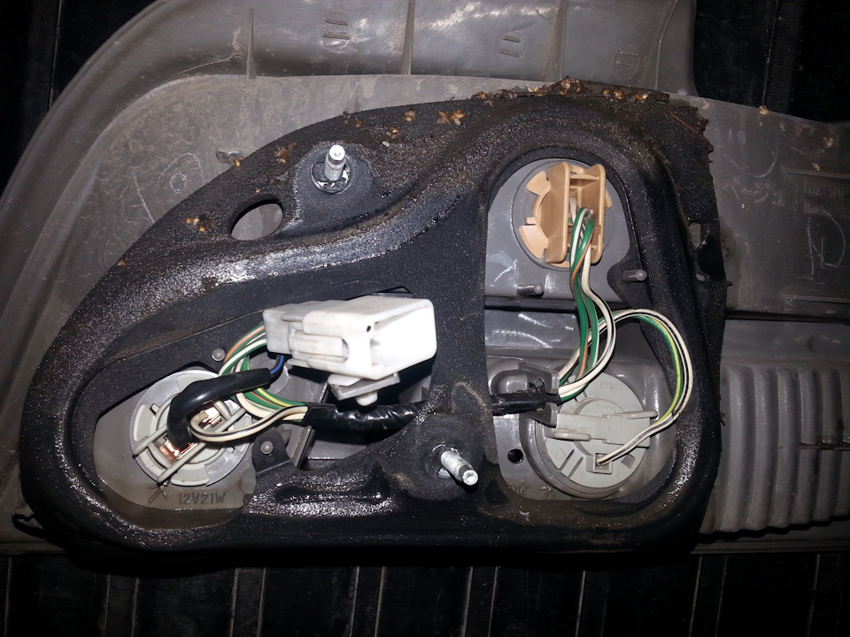 Вода в карманах багажника, 25 руб и немного времени решит проблему ...