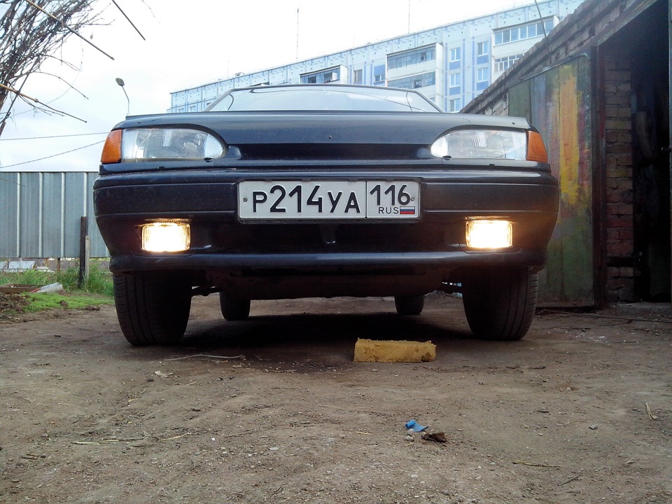 Установка противотуманок — Lada 2114, 1,6 л, 2008 года | аксессуары ...