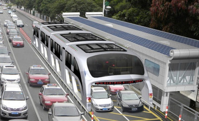 Transit elevated Bus