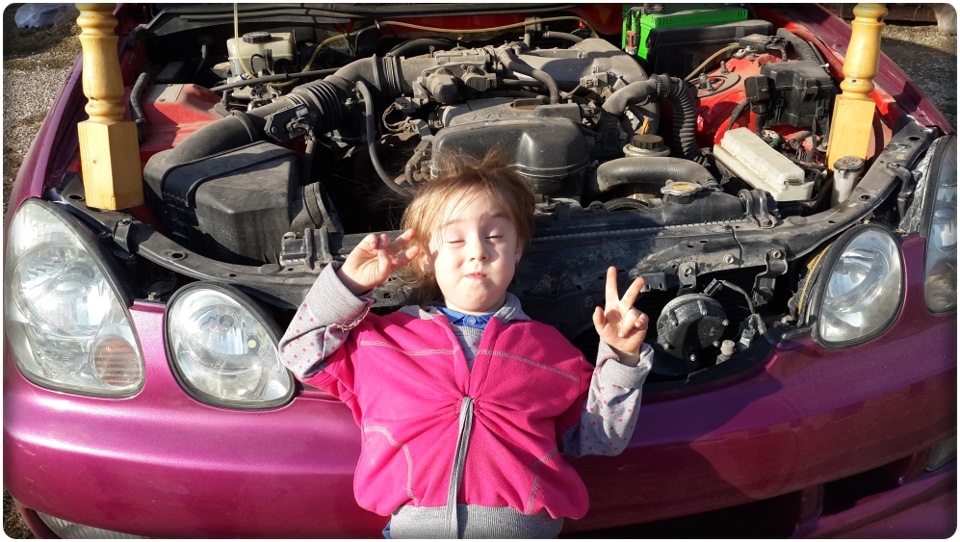 Аэрография под капот и … — Toyota Aristo (II), 3 л, 1998 года | другое ...