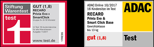 recaro privia evo & smart click base