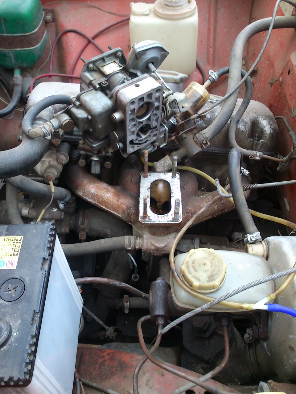 Замена шпилек под карбюратор 2140. — ИЖ Москвич 412, 1,5 л, 1983 года ...