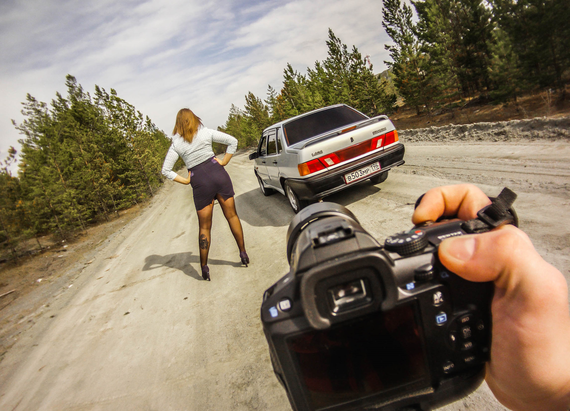 Фотосессия girl & car (Часть 1) — Lada 2115, 1,5 л, 2004 года | фотография  | DRIVE2