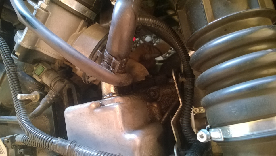 Выбивает масло из трубки сапуна — Lada Приора седан, 6,3 л, 2014 года ...