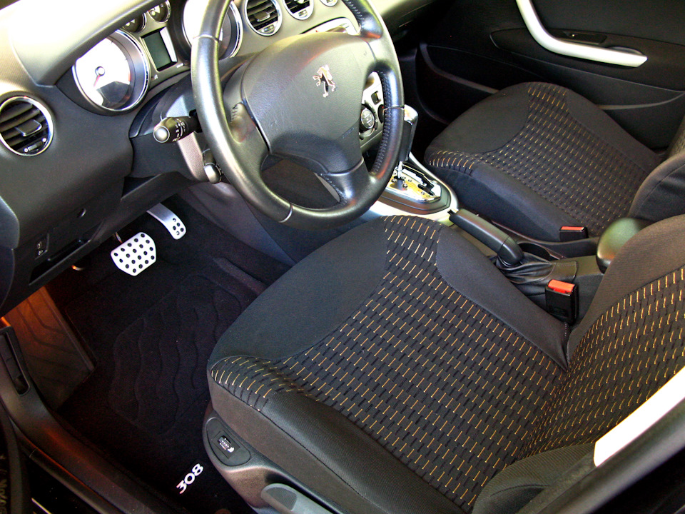 Оригинальные чехлы. Установка. — Peugeot 308 (1G), 1,6 л, 2009 года ...