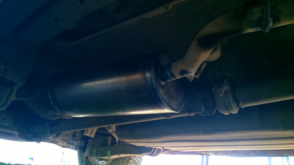 Выхлопная система: гофра и самодельный глушак — Mitsubishi Space Gear ...