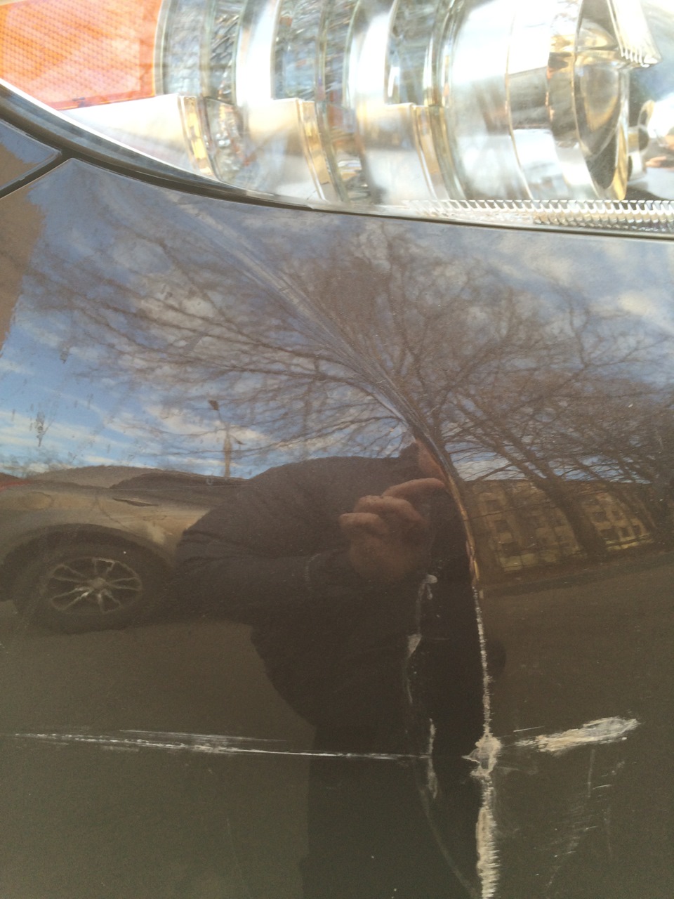 Поцарапали бампер. — Lexus ES (XV60), 3,5 л., 2014 года | кузовной ...