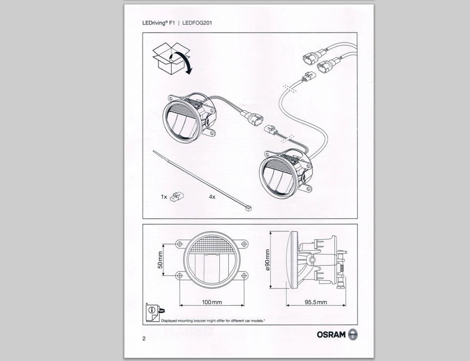 Ledfog101 osram схема подключения