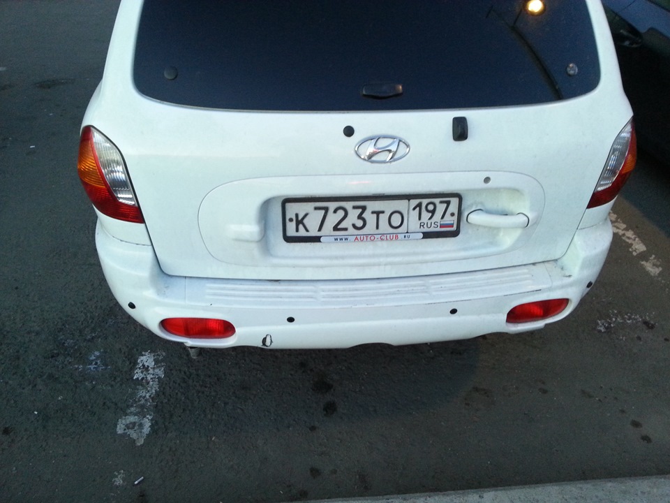 парковочный радар — Hyundai Santa Fe (1G), 2,7 л., 2001 года | своими ...