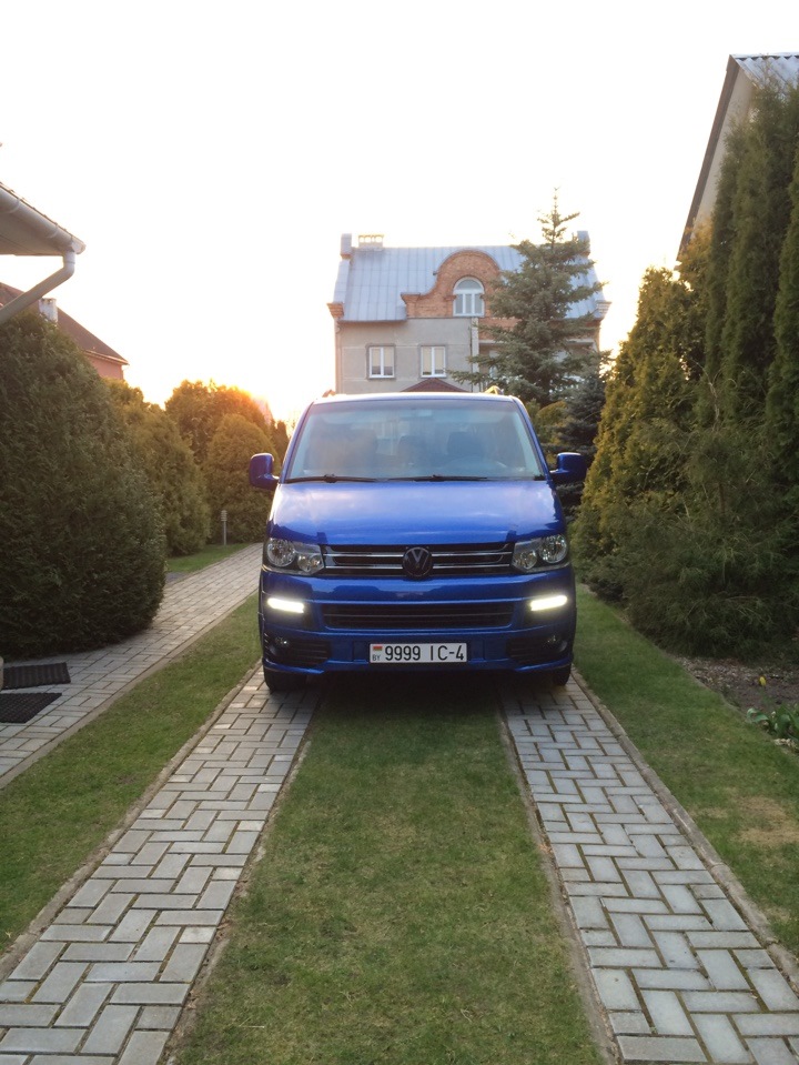 Установка морды. Рестайлинг — Volkswagen Caravelle (T5), 1,9 л, 2004 ...