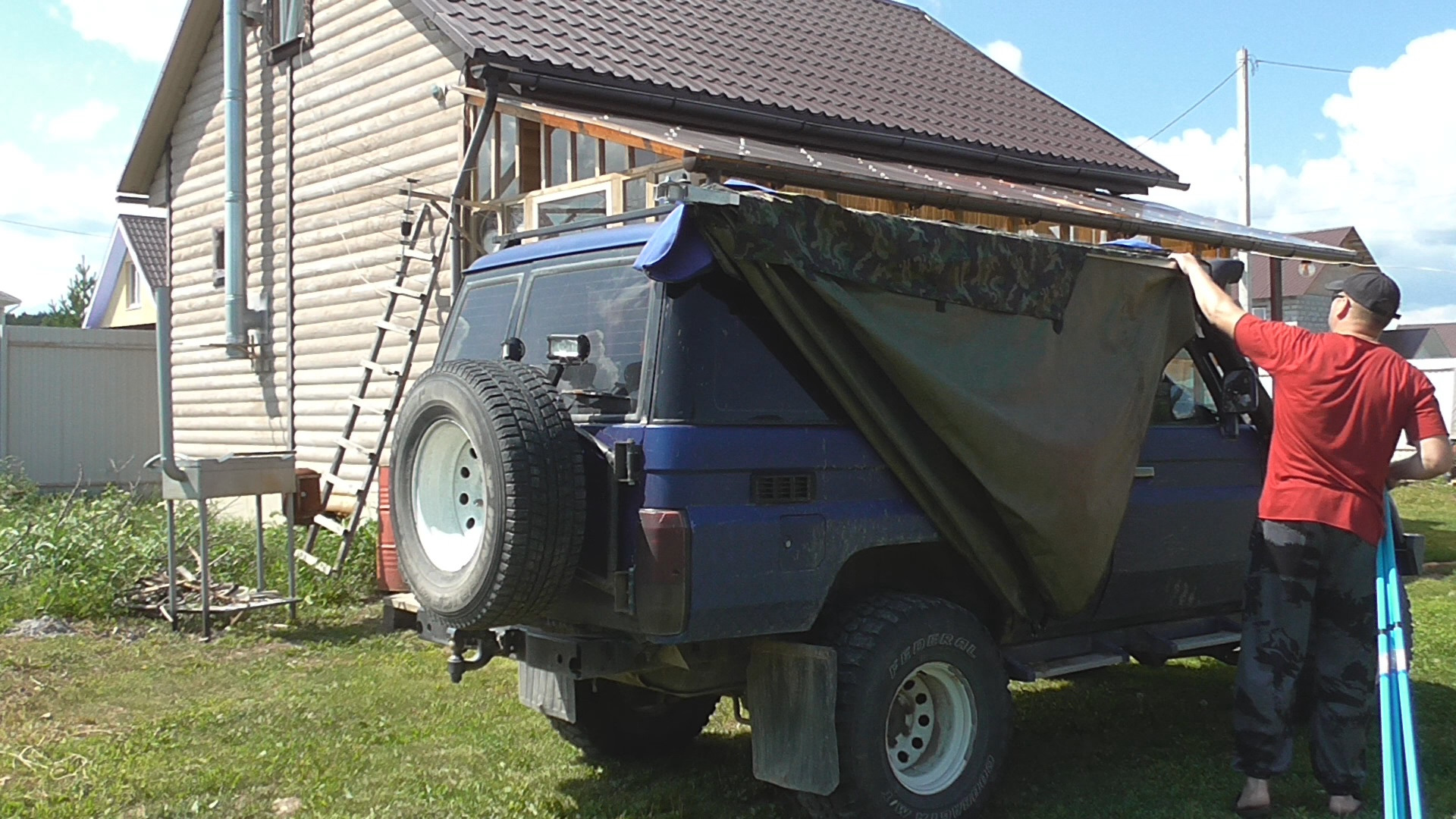 Веерная маркиза своими руками, тент для вашего авто и кемпинга ...