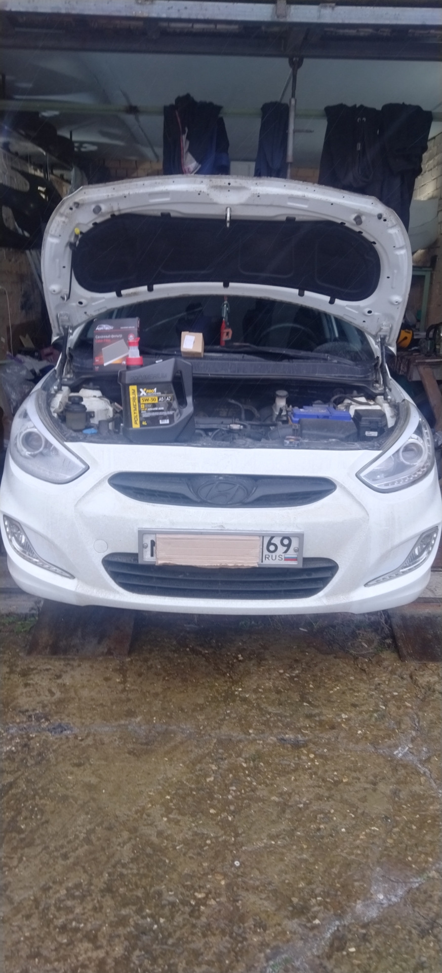 Заменил, завёл . И немного офигел от того что он стал тише работать — Hyundai Solaris (1G)