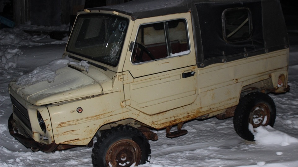 луаз на больших колесах низкое давление