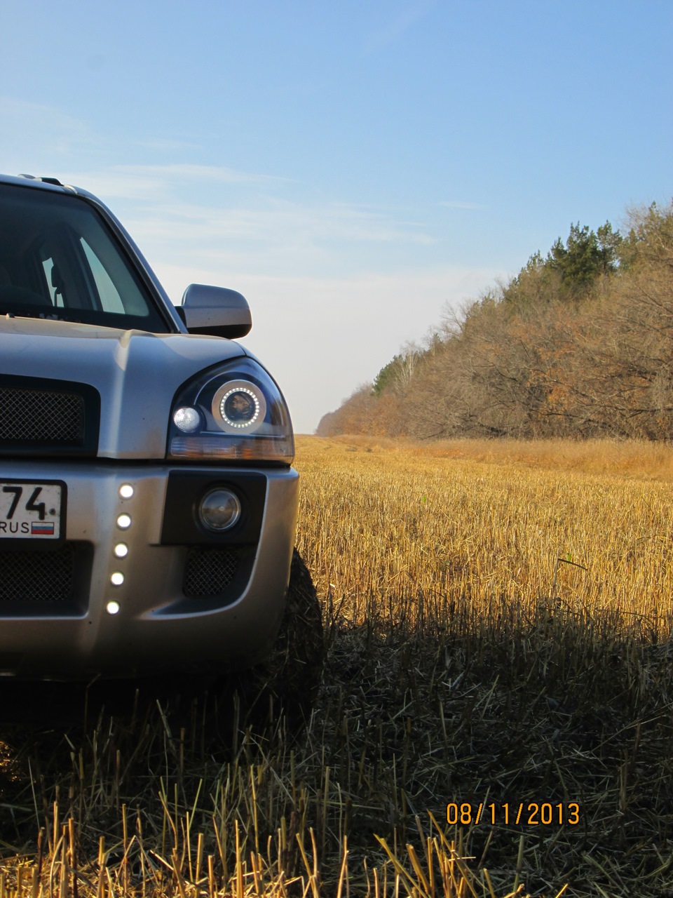 Би-ксеноновые линзы, и линзы Hella. — Hyundai Tucson (JM), 2,7 л, 2004 ...