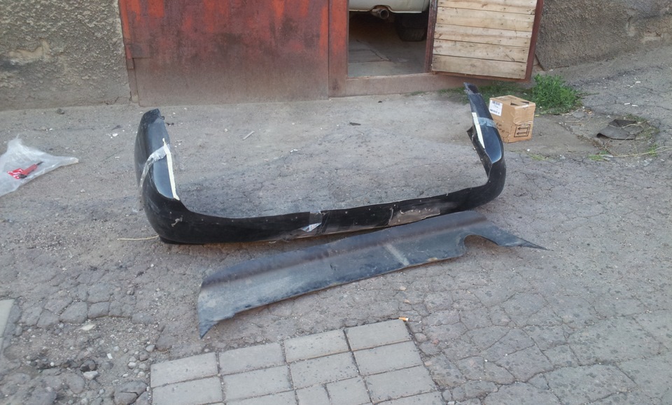 Накладка на задний бампер 150 кузов установлена! — Daewoo Lanos, 1,5 л ...