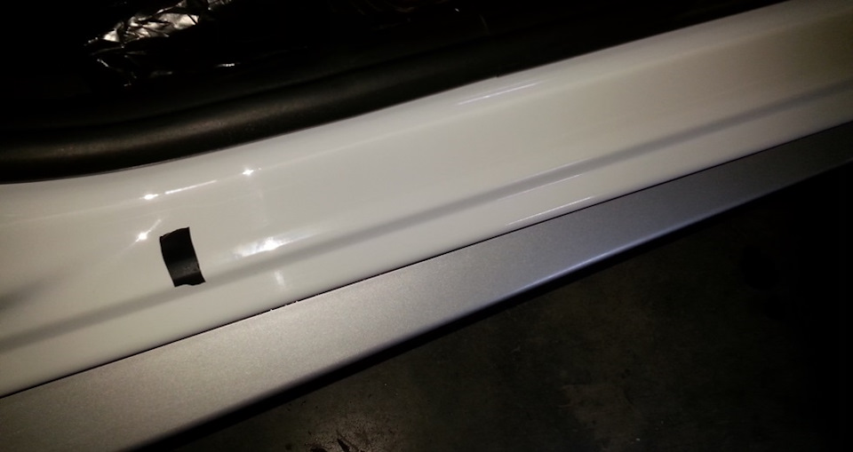 Накладки на пороги. — Renault Duster (1G), 2 л, 2016 года | стайлинг ...