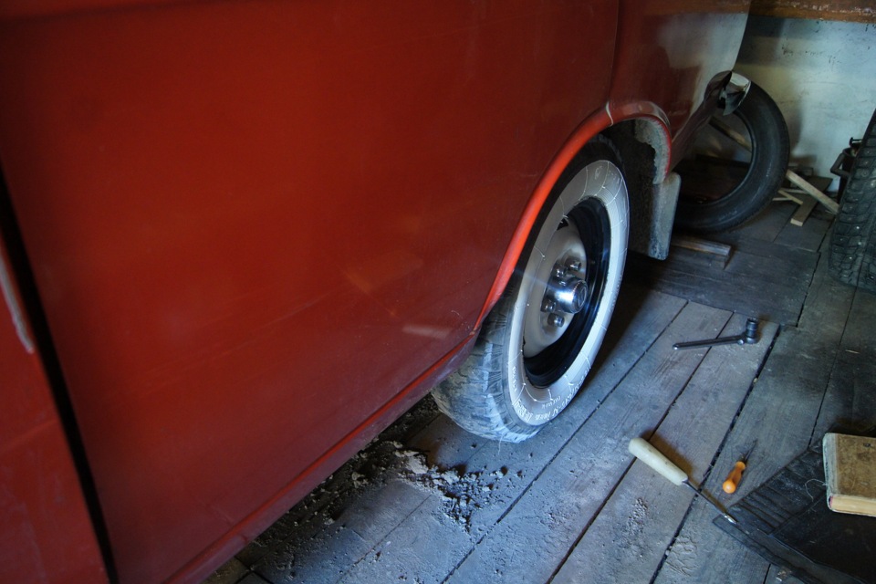 Вайтвольчики аля самопал+ покраска дисков) — Москвич 2140 SL, 1,5 л ...