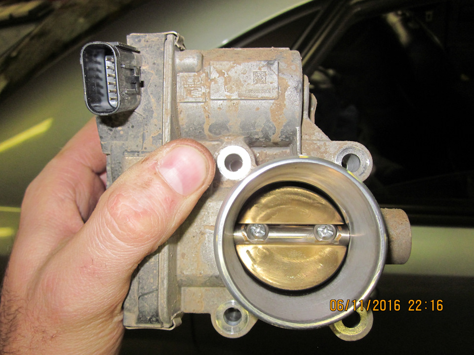 Снятый ДУ перед очисткой. — Daewoo Gentra