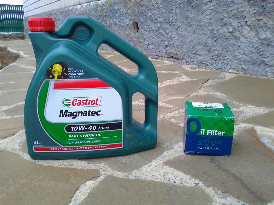 Масло и фильтр. — Hyundai Accent (2G), 1,5 л., 2006 года | плановое ТО ...