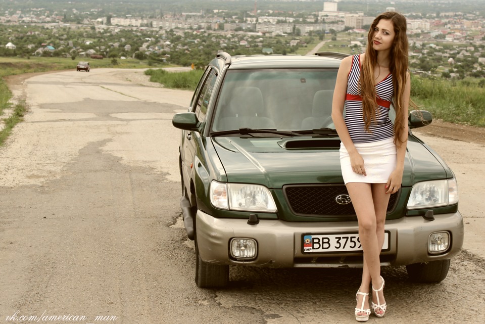 Forester фотосет с девушкой