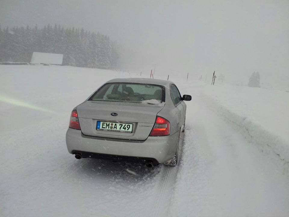 Легаси на снегу первый снег этой зимой в германии 15.1.2016 — Subaru ...