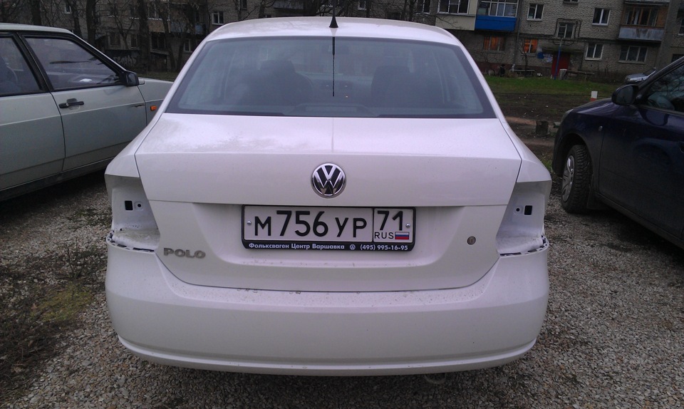 Затонировал задние фары! — Volkswagen Polo Sedan, 1,6 л, 2012 года ...