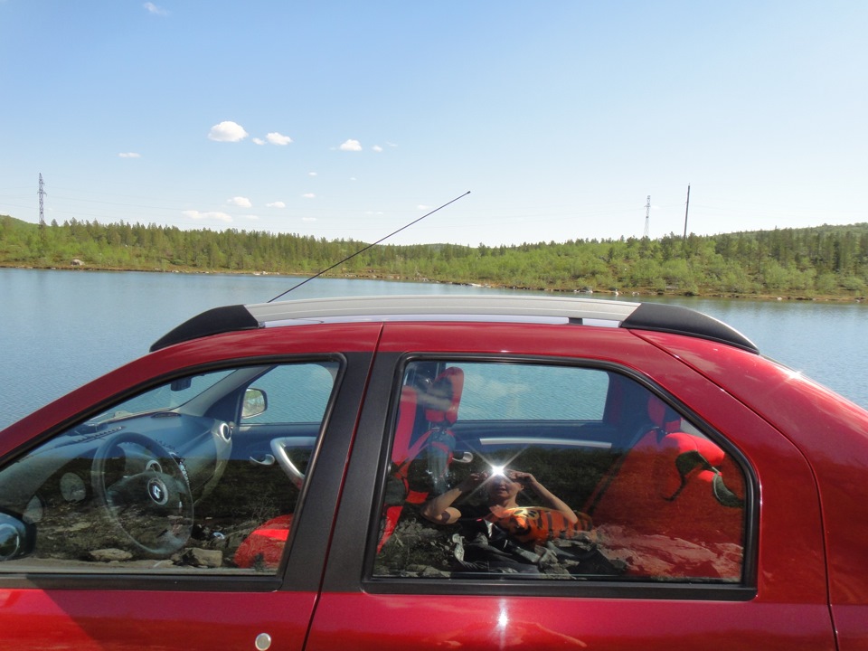 Рейлинги на Рено Логан! — Renault Logan (1G), 1,6 л, 2010 года | тюнинг ...