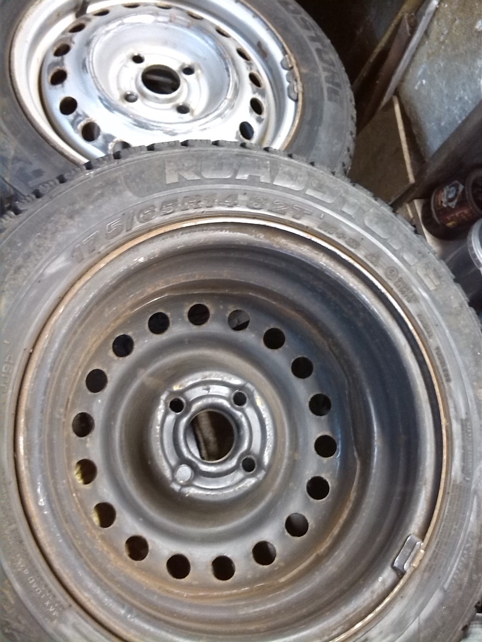 Покраска колёсных дисков (штамповка) — Honda Jazz (1G), 1,4 л, 2005 ...