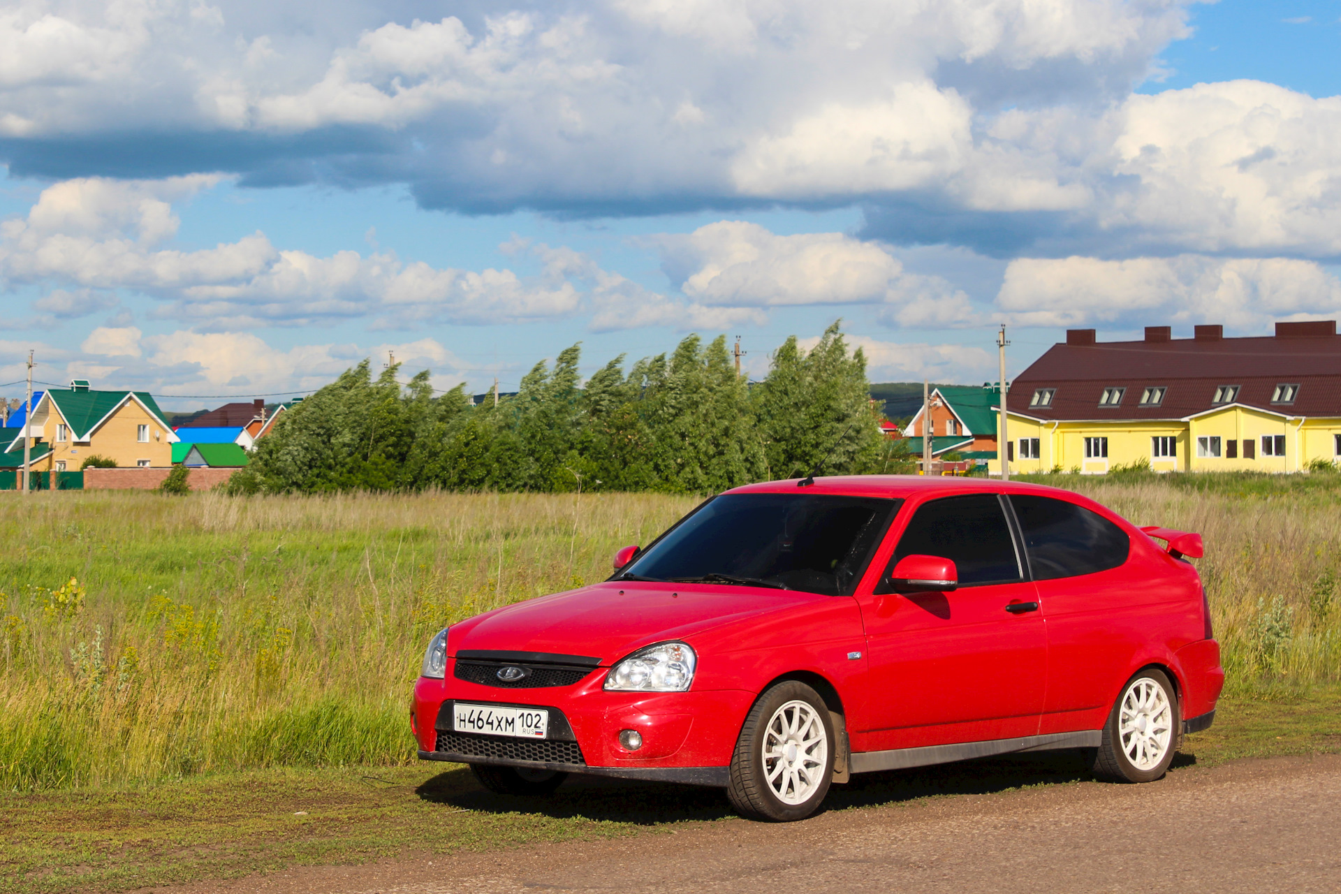 Lada Priora Coupe оранжевая