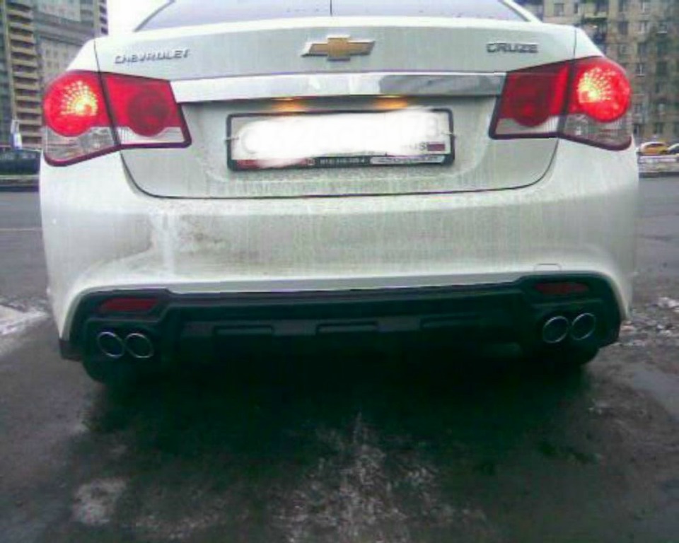 Диффузор заднего бамбера — Chevrolet Cruze (1G), 1,6 л, 2013 года ...