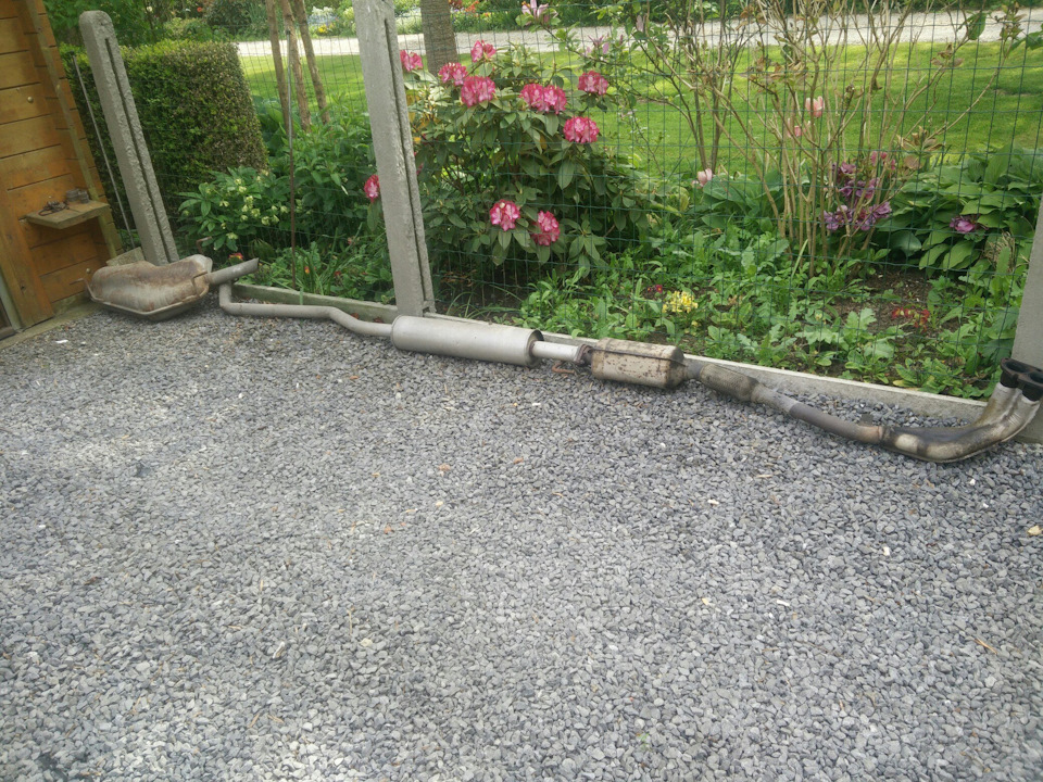 Снятие глушителя без ям и подъемников у себя дома за 15 минут — Opel ...