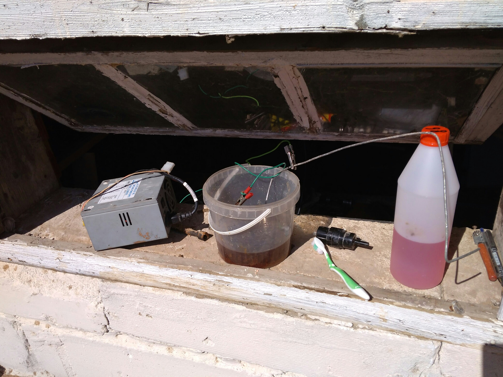 Очищение ржавчины от металла)))/ — Lada 21081, 1,5 л, 1992 года ...