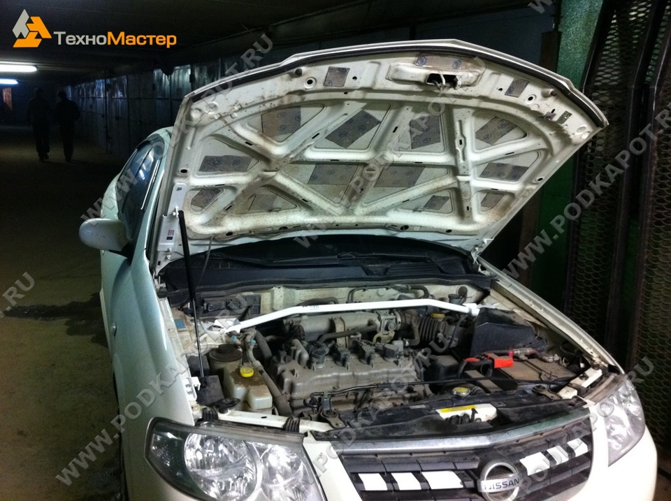 Газовый упор капота и вообще о доработках Н16. — Nissan Almera II (N16 ...