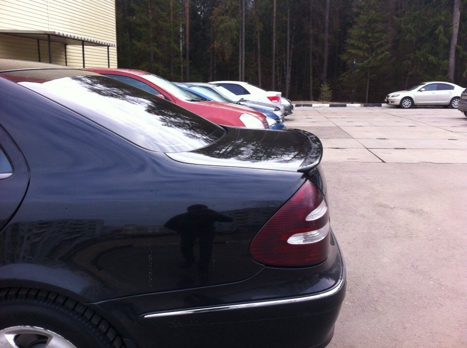 спойлер версия 2 — Mercedes-Benz E-Class (W211), 2 л, 2004 года ...