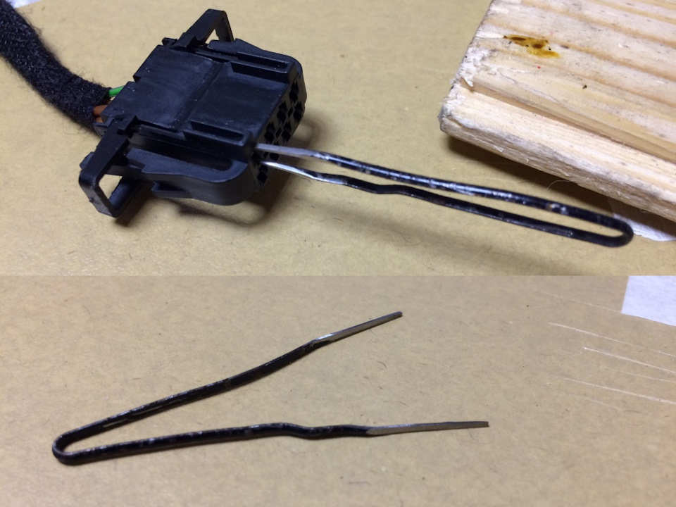 Инструмент для извлечения пинов из заколки — Audi A6 (C6)