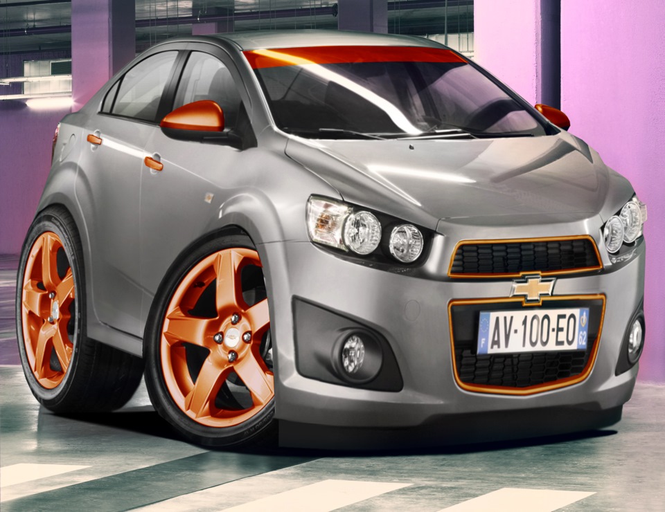 Chevrolet Aveo аэрография