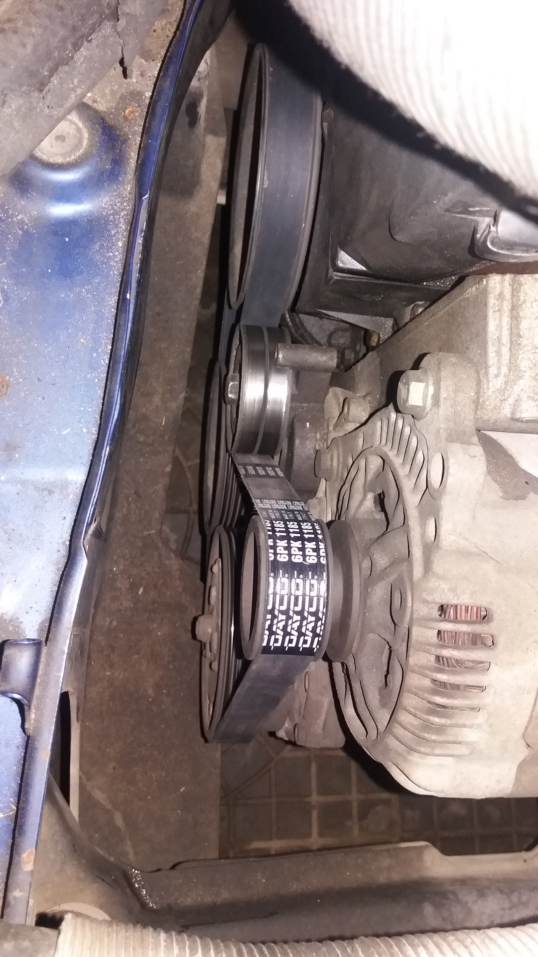 ремень доп оборудования — SEAT Ibiza (6K), 1,4 л, 1999 года | плановое ...