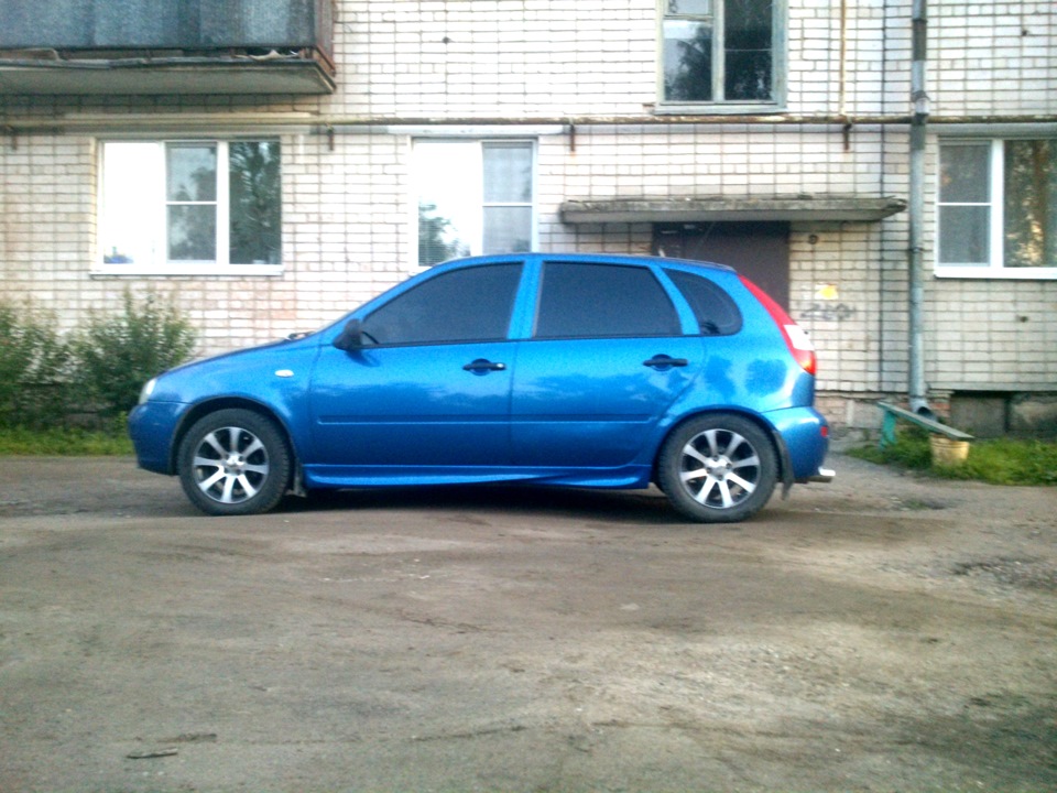 Установка накладок на пороги, тонировка передних стекл, снятия ...