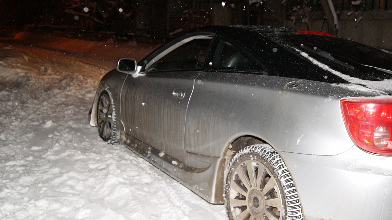 Let it snow let it snow let it snow Toyota Celica 18 2003