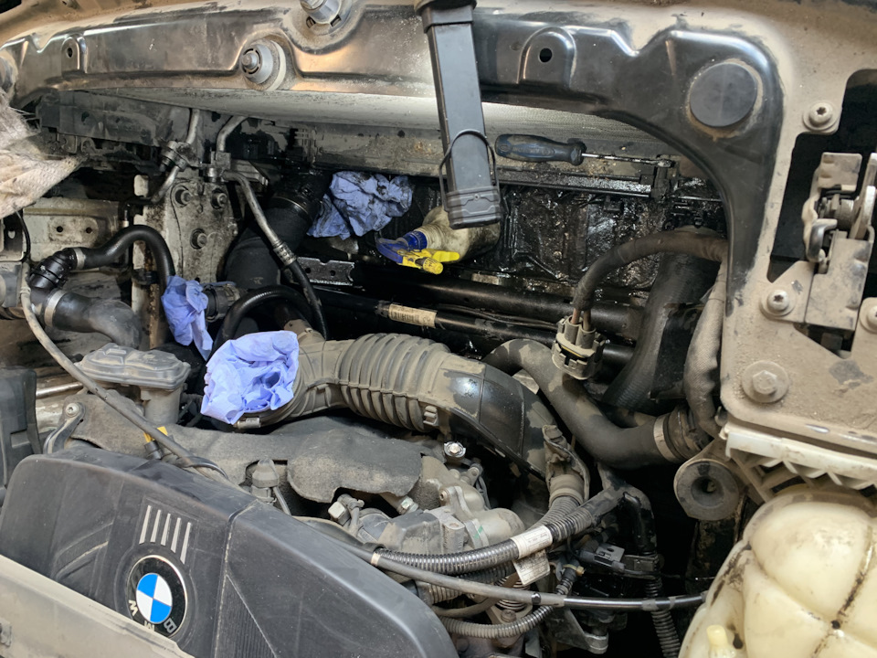 §14 Промывка интеркулера и радиатора — BMW 3 series (F30), 2 л., 2012 ...