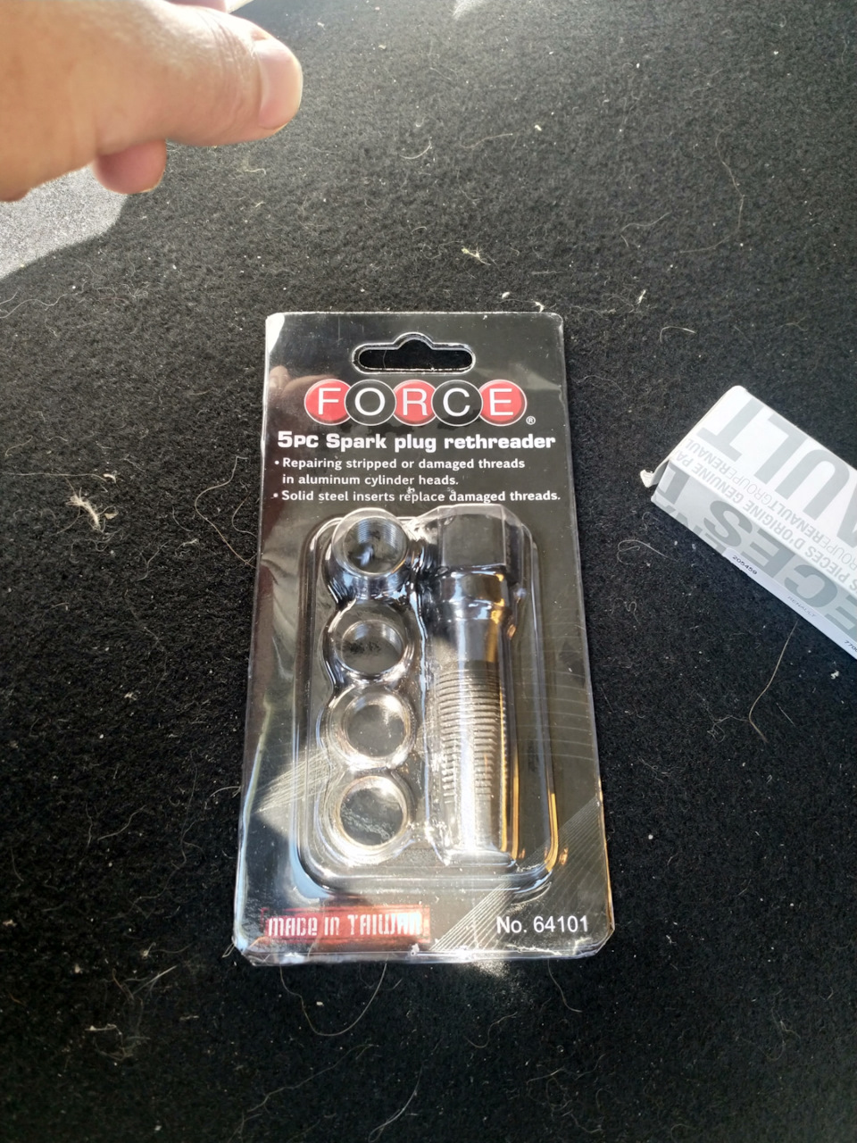 Восстановление резьбы под свечу в ГБЦ — Renault Megane II, 1,6 л, 2007 ...