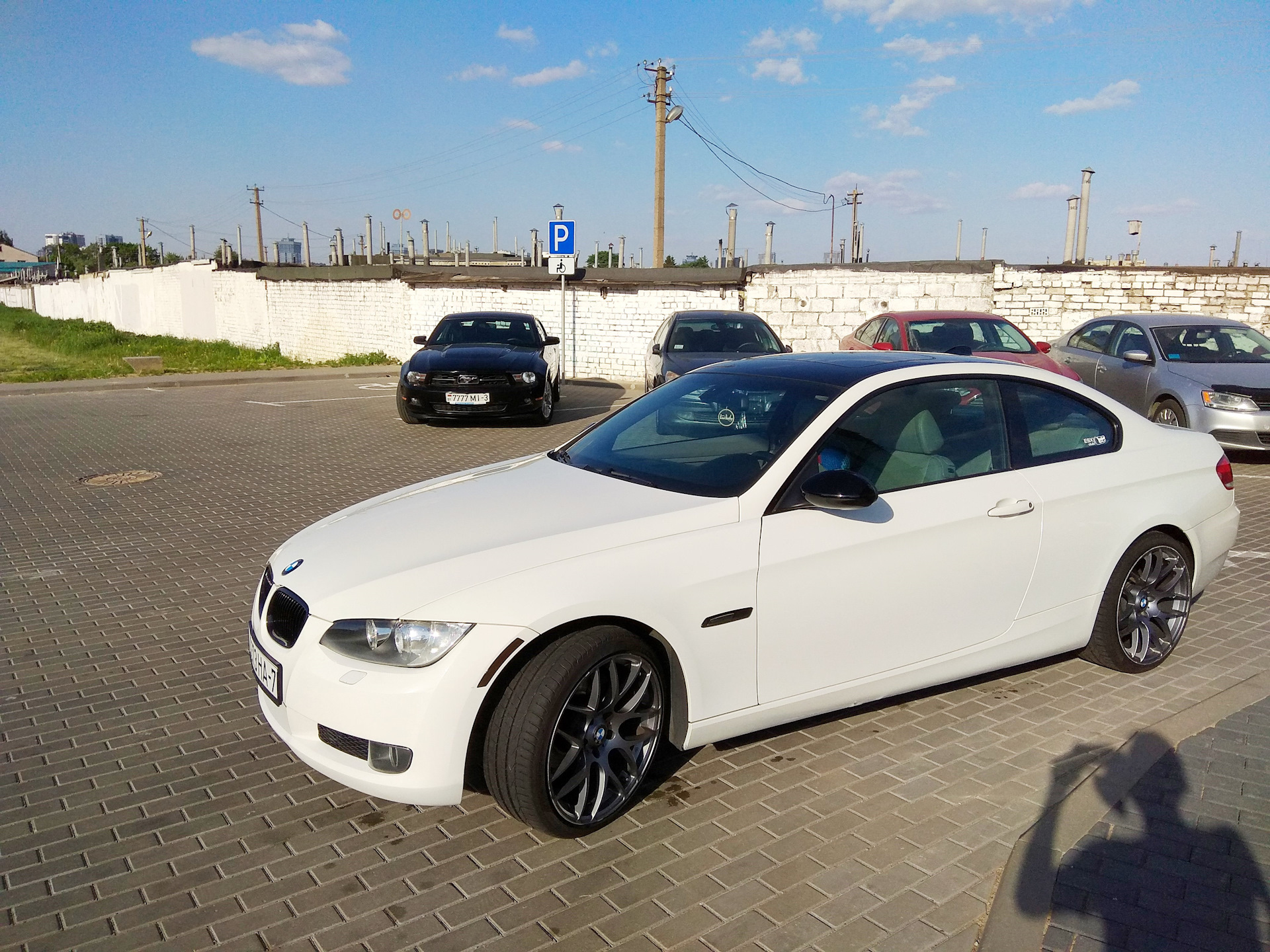 BMW e92 черная крыша